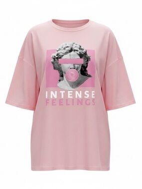 Oversized Graphic T-shirt in Pink NWOT